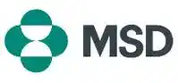 Logo MSD reprezentând angajamentul față de sănătate și HIV în România.